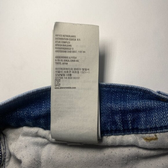 VTG Abercrombie Fitch Womens 10 Distressed LowRise Booty Shorts Thrashed Jeans - Picture 11 of 15